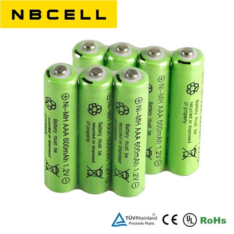 NiMH AAA 600mAh 1.2V Ni-MH Rechargeable Battery