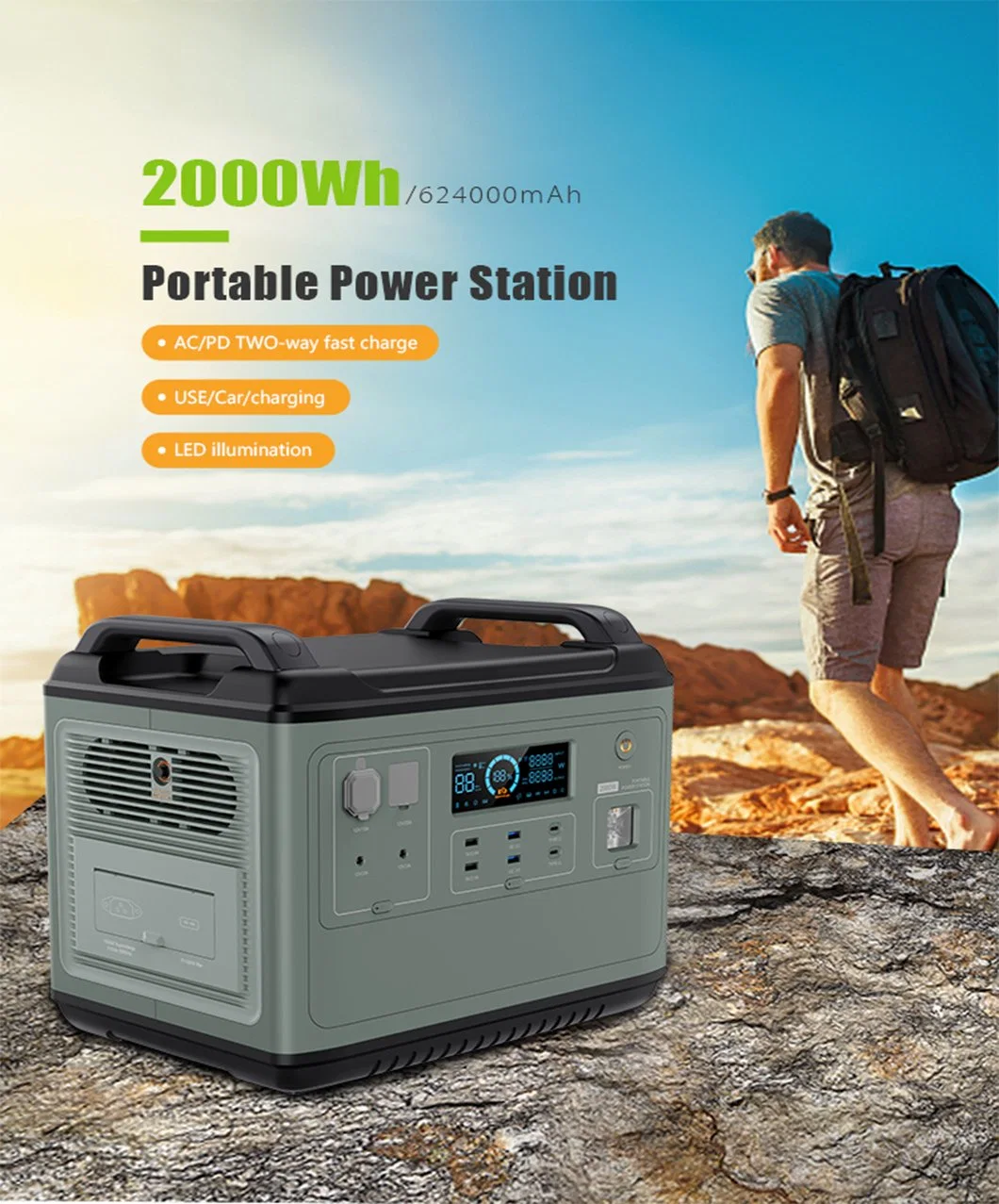 High Rate Rechargeable Outdoor Long Life Factory Battery