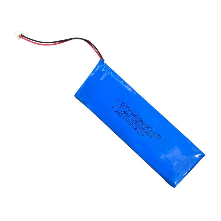 Prismatic Ultra Thin 7.4V 850mAh Lipo Battery for POS Machine