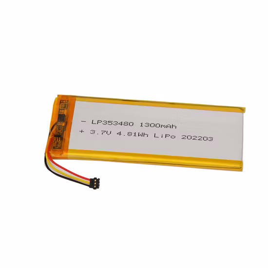 Bateria recarregável ultrafina 100mAh 3.7V do polímero de Li para a única roda E