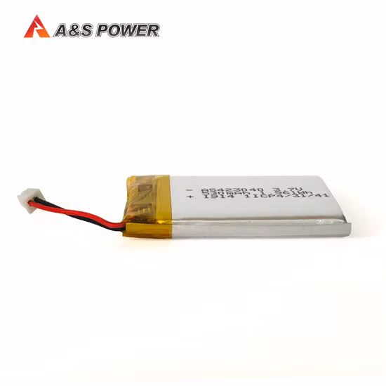 Bateria ultra fina 530mAh Li da espessura 3.7V Lipo de As423040 4mm