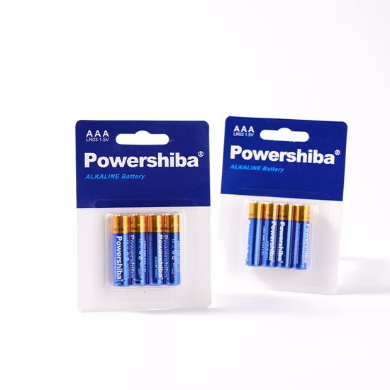 Célula seca 1,5V AAA Am4 Lr03 nº 7 bateria alcalina para carros eléctricos