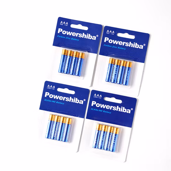 Bateria de célula seca alcalina LR6 de tamanho AA de 1,5 V para câmera (AM3)